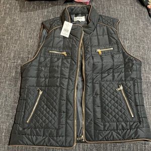 NWT black vest